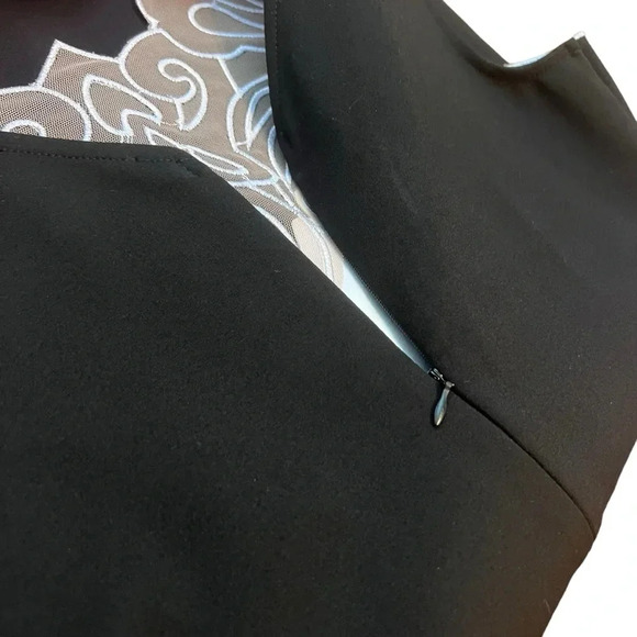 +MYSTIC+ Los Angeles Bodycon Lace Insert Pencil Dress‎ Size Large - Picture 6 of 8